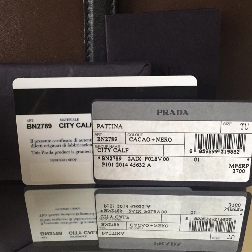 PRADA BN2789 City Calf tote - Picture 3 of 13